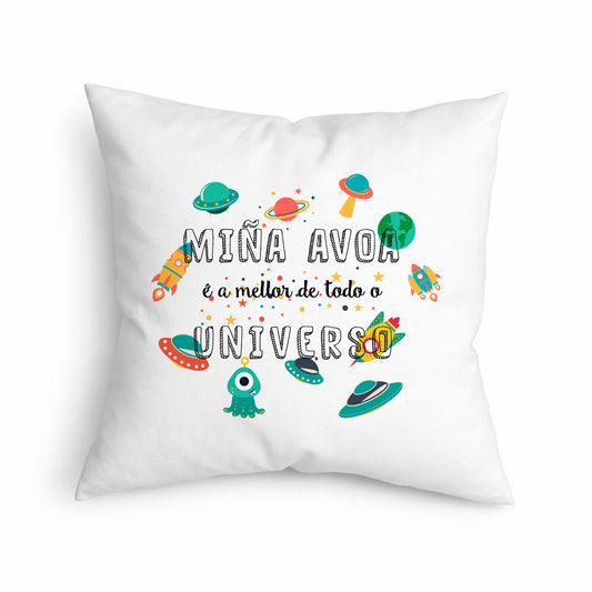 Cojín para abuela “Miña avoa é a mellor de todo o universo”