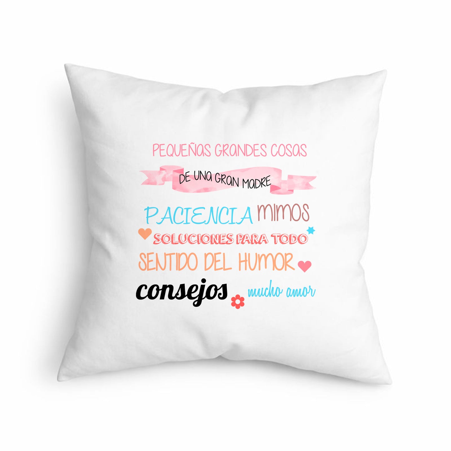 Cojín para mamá “Pequeñas grandes cosas de una gran madre”