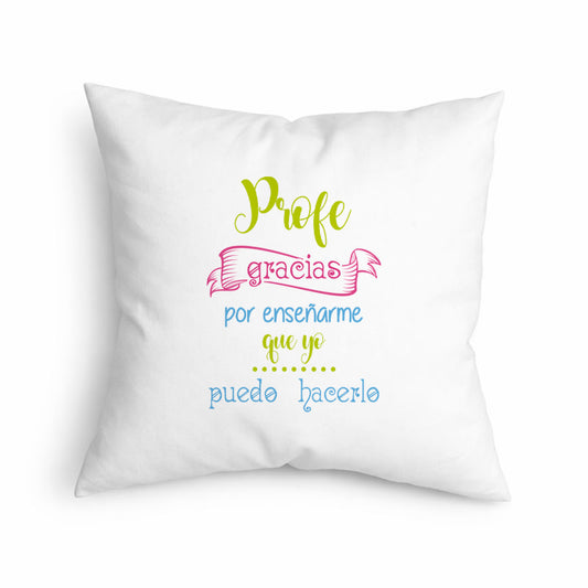 Cojín para Profe “Gracias por enseñarme” – Regalo Especial Profesor