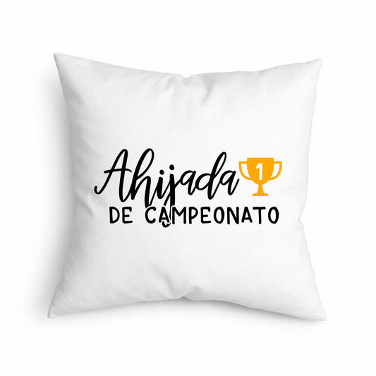 Cojín Regalo Bonito para Ahijada con Frase Única “Ahijada de Campeonato”