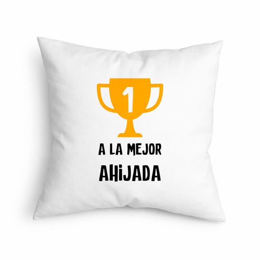 Cojín Regalo Bonito para Ahijada con Frase Única “A la Mejor Ahijada”