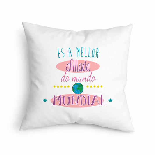 Cojín Regalo Original para Ahijada con Frase Única “A Mellor Afillada do Mundo”