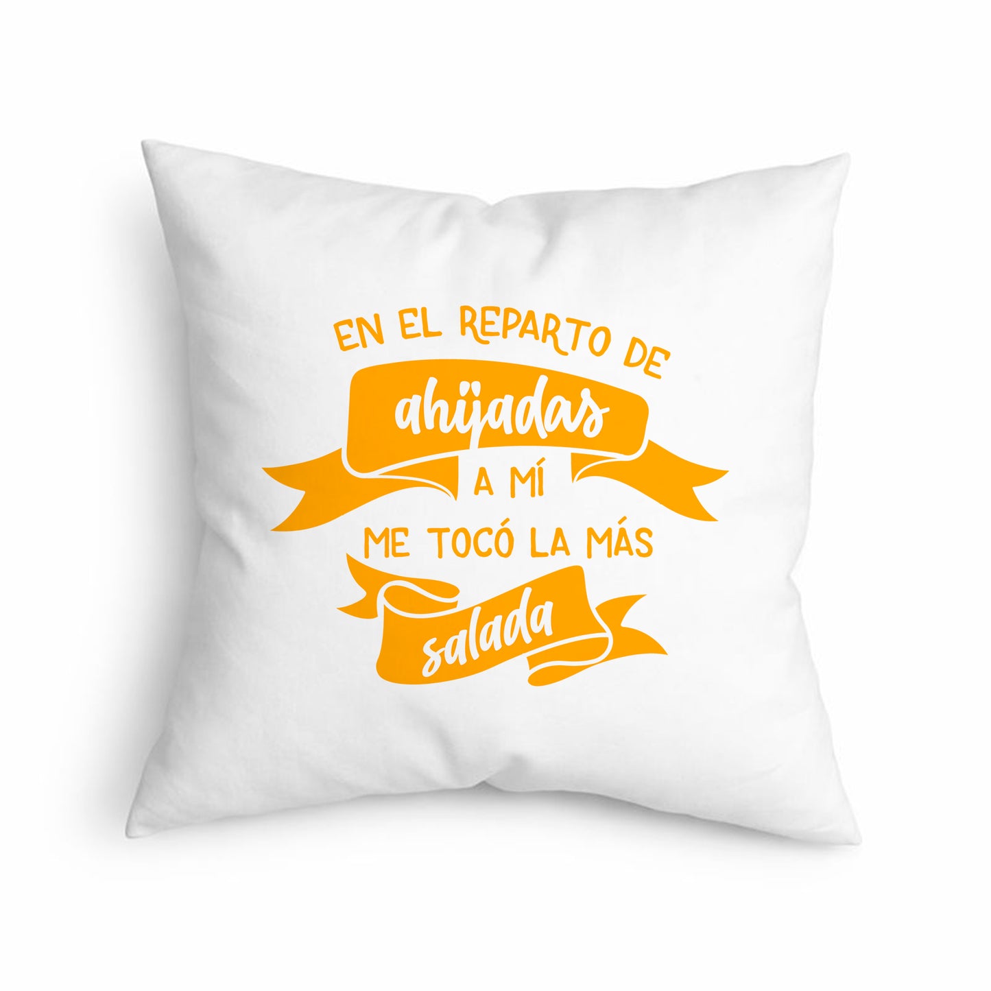 Cojín Regalo Original para Ahijada con Frase Divertida “La Más Salada”
