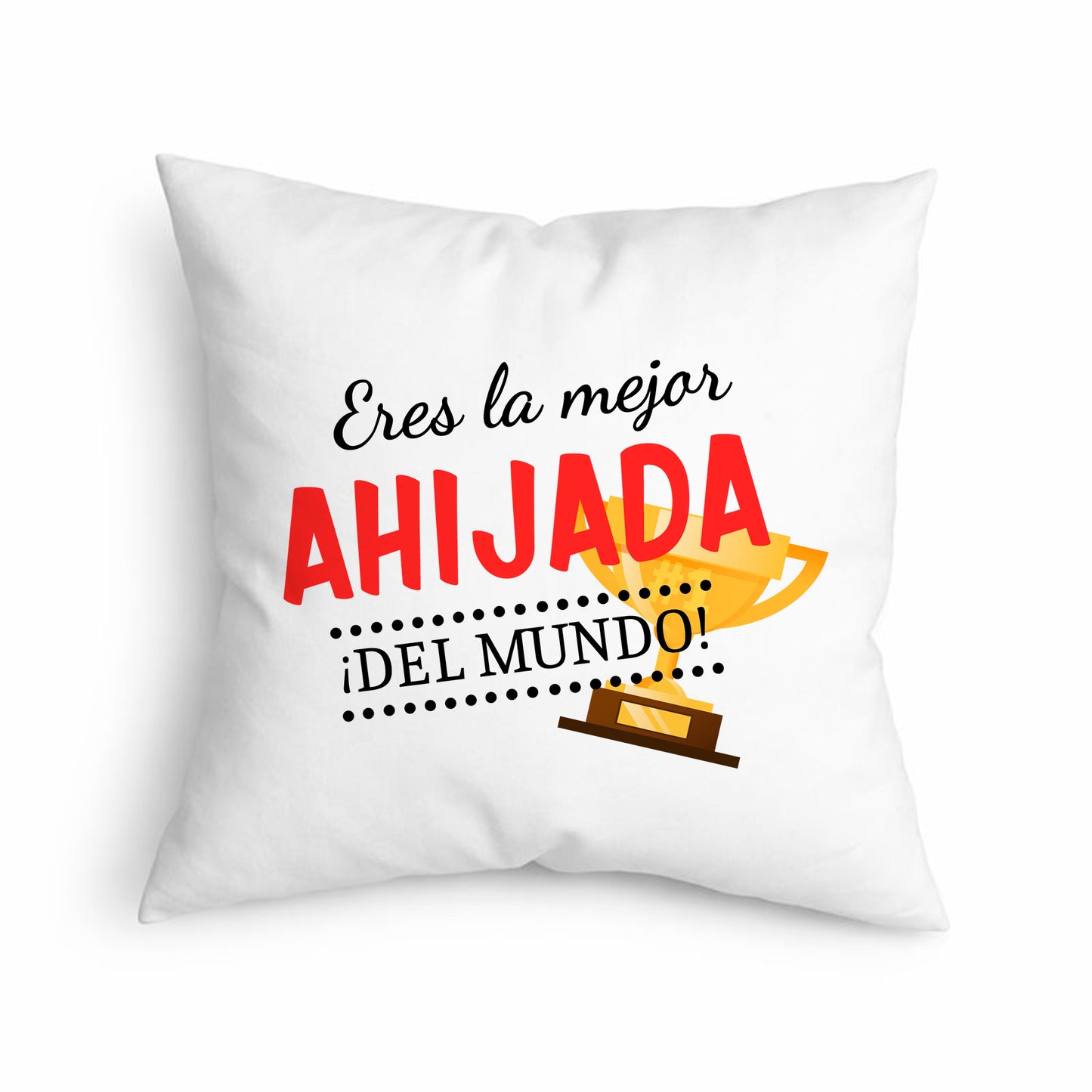Cojín Regalo Original para Ahijada con Frase Única “La Mejor Ahijada del Mundo”