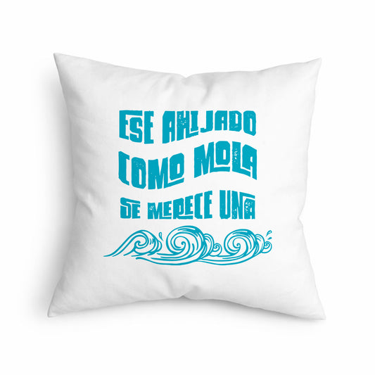 Cojín regalo original para ahijado con frase única “Ese ahijado como mola”