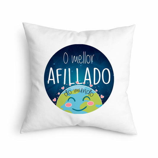 Cojín Regalo Original para Ahijado con Frase Única “O Mellor Afillado do Mundo”
