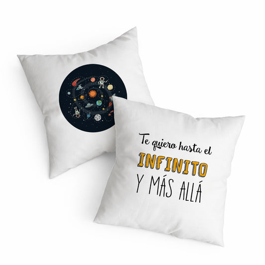 Cojín Original Te Quiero Hasta el Infinito y Más Allá