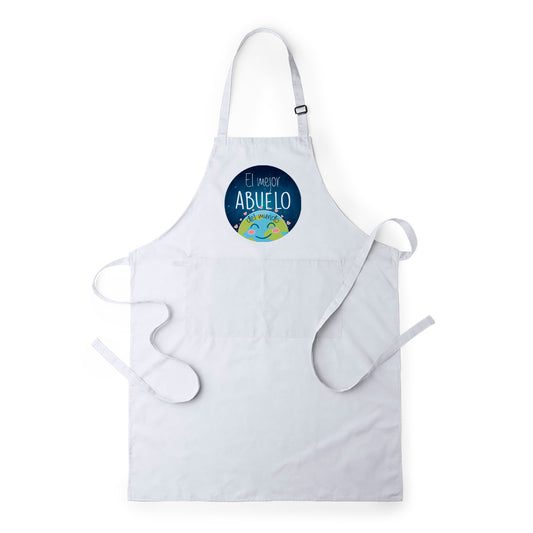 Delantal para abuelo El mejor abuelo del mundo