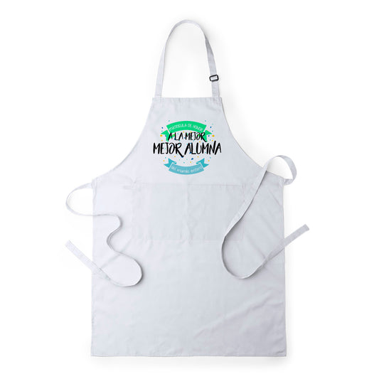 Delantal para alumna Matrícula de Honor a la mejor alumna del mundo entero