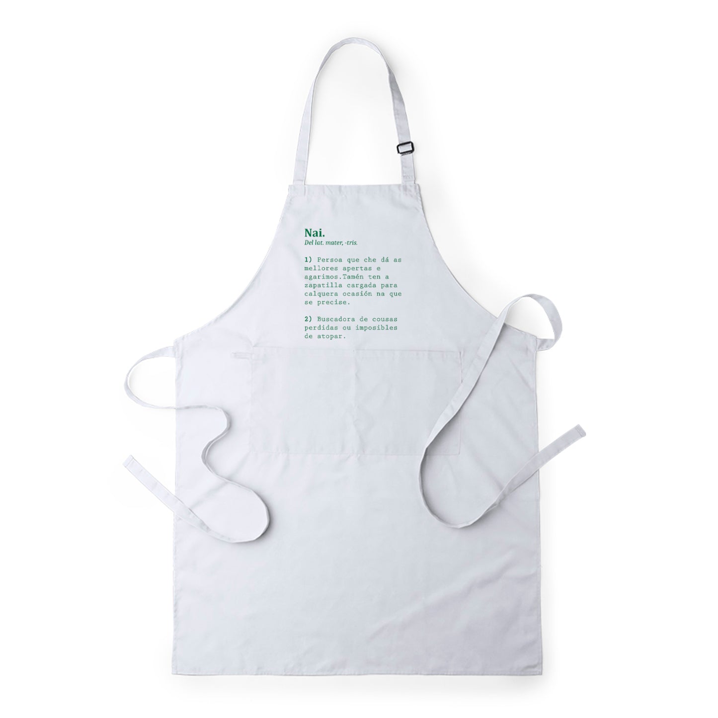 Delantal para nai con frase divertida definición de nai