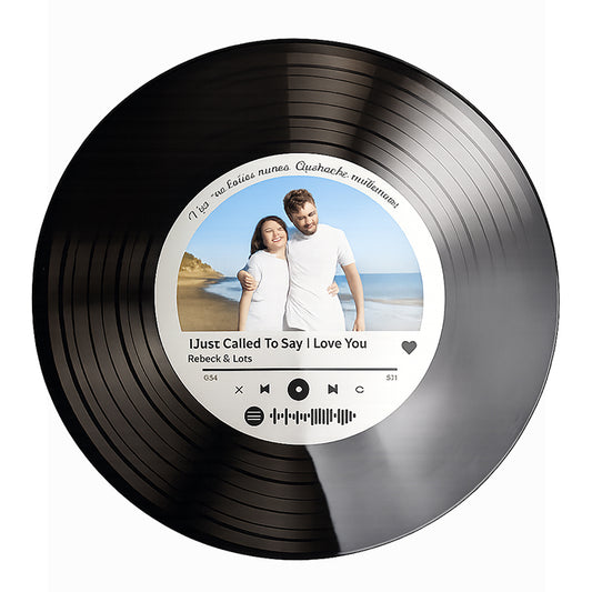 Disco de vinilo personalizado con foto y canción