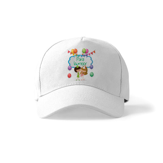 Gorra de cumpleaños para la mejor con diseño festivo