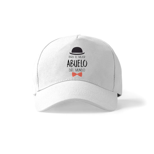 Gorra para abuelo con diseño elegante “El mejor abuelo del mundo”
