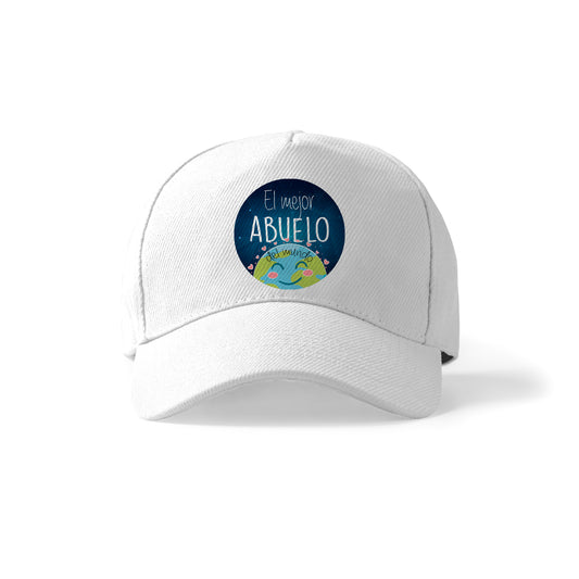 Gorra para abuelo con diseño tierno “El mejor abuelo del mundo”