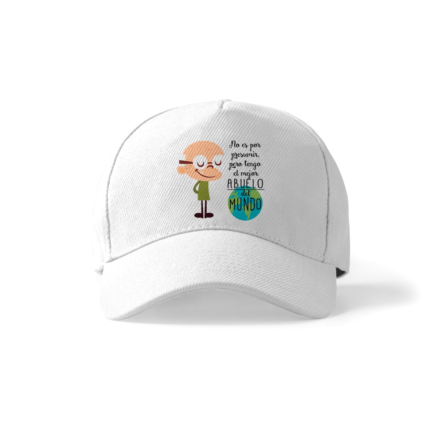Gorra para abuelo con frase divertida “Tengo el mejor abuelo del mundo”