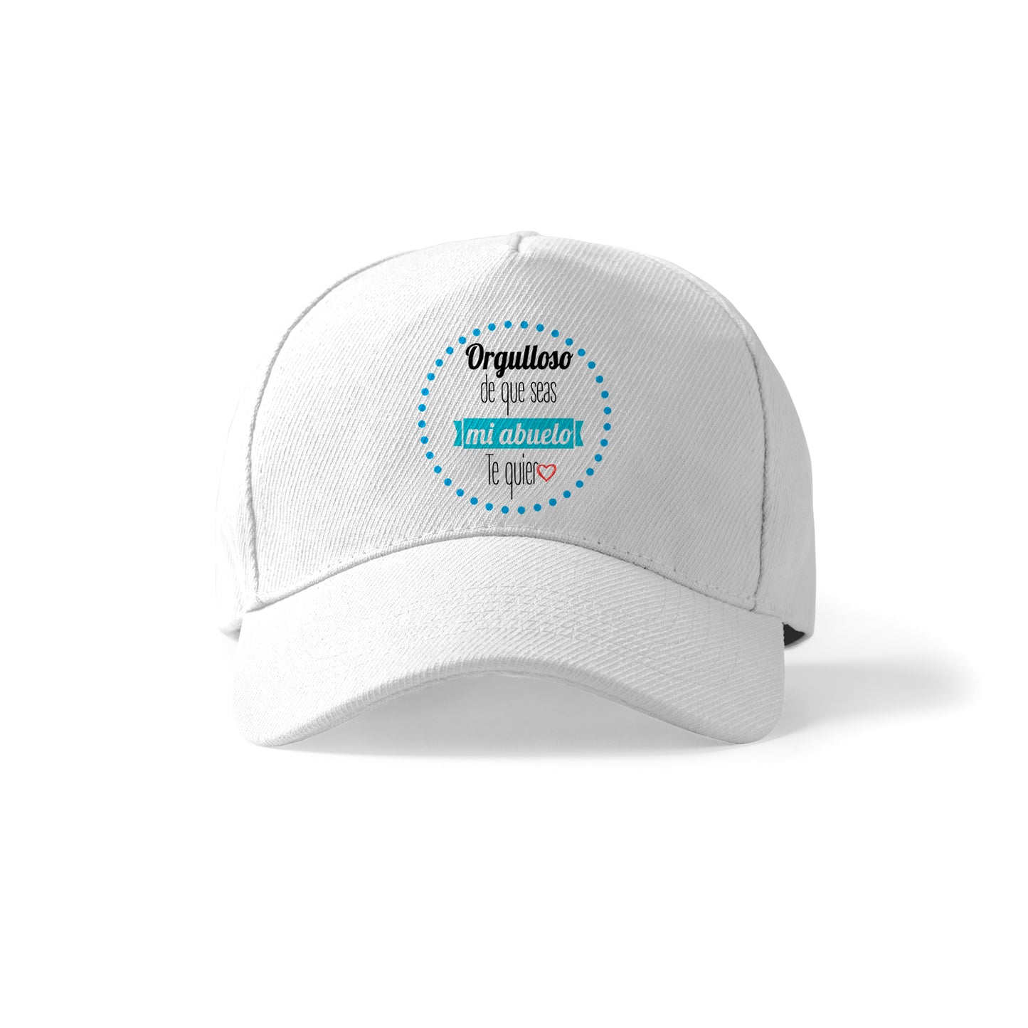 Gorra para abuelo con frase emotiva “Orgulloso de que seas mi abuelo”