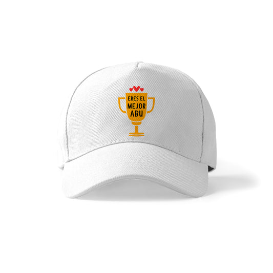 Gorra para abuelo con trofeo “Eres el mejor abu”