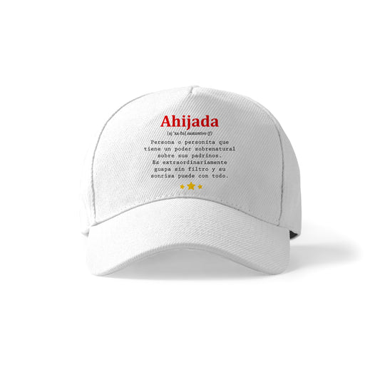 Gorra para ahijada con frase divertida tipo definición
