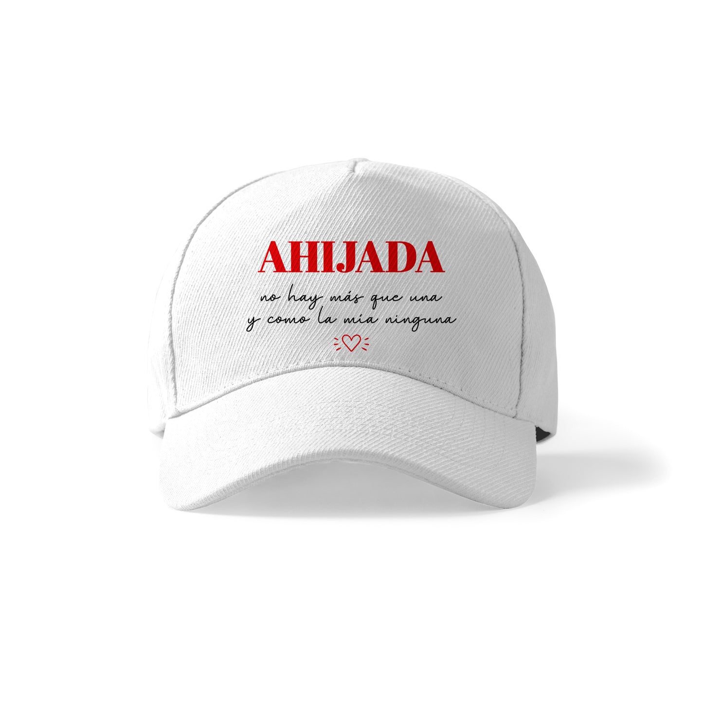 Gorra para ahijada con frase especial “No hay más que una”