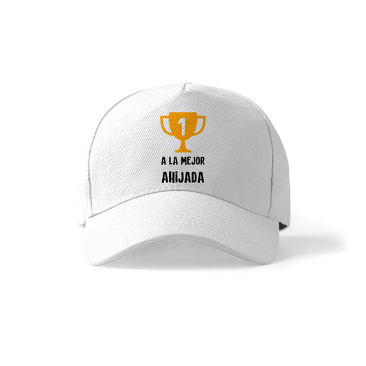 Gorra para ahijada con trofeo “A la mejor ahijada”