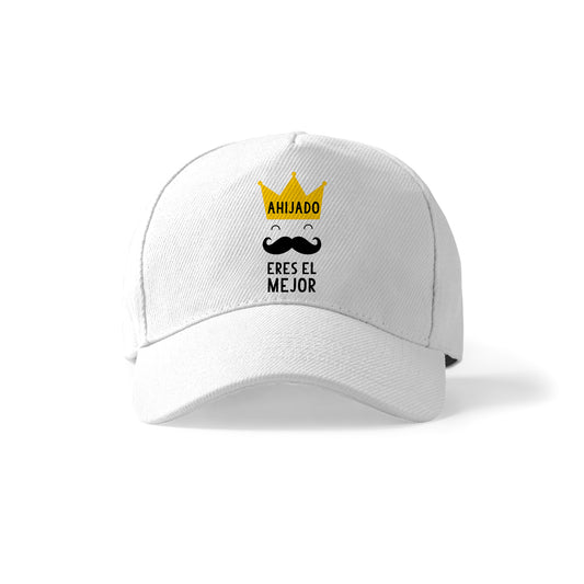 Gorra para ahijado con corona y frase “Eres el mejor”