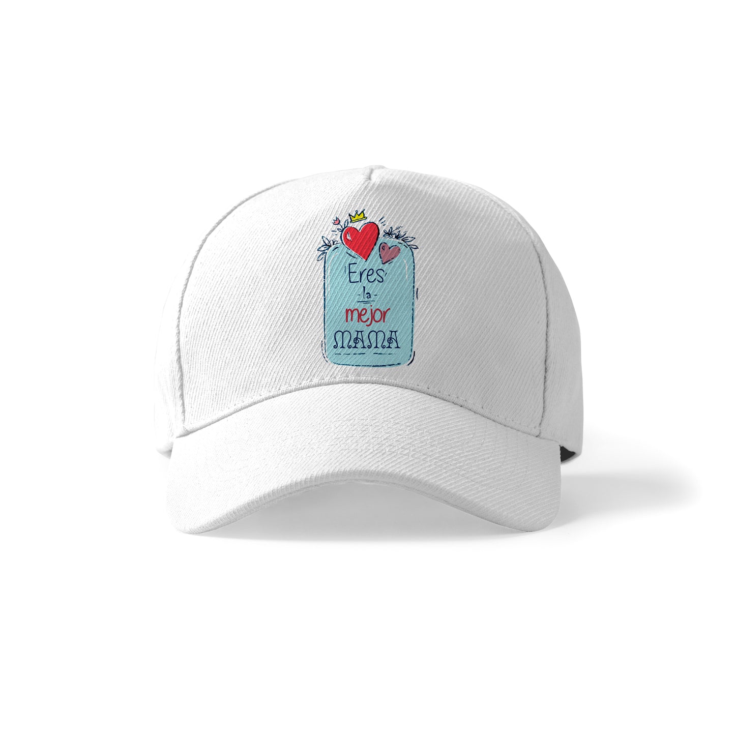 Gorra para mamá con diseño de corazones “Eres la mejor mamá”