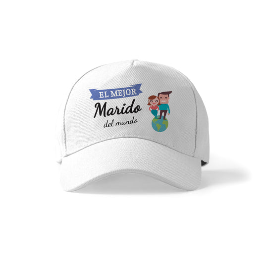 Gorra para marido con frase “El mejor marido del mundo”