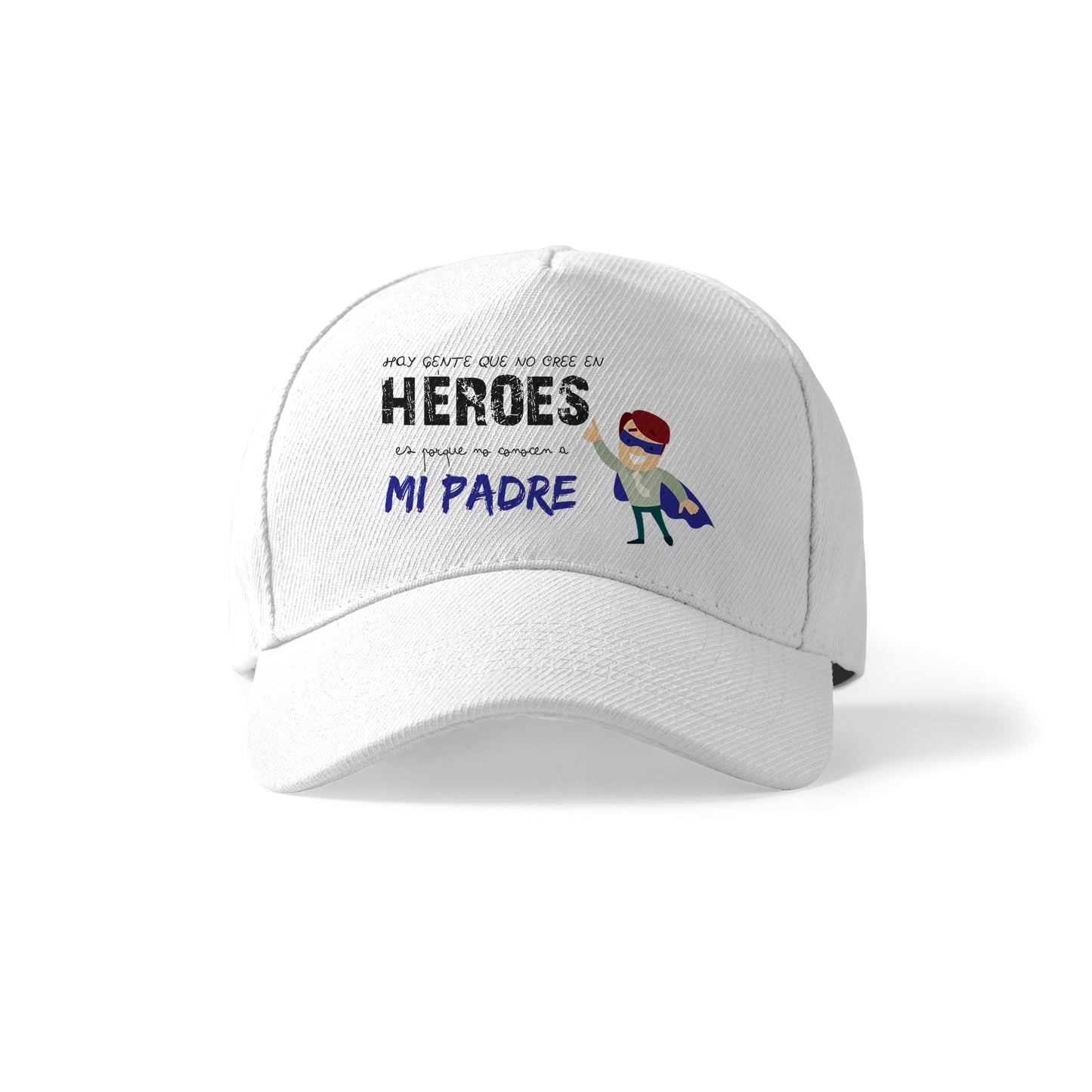 Gorra para padre con diseño de superhéroe y frase original