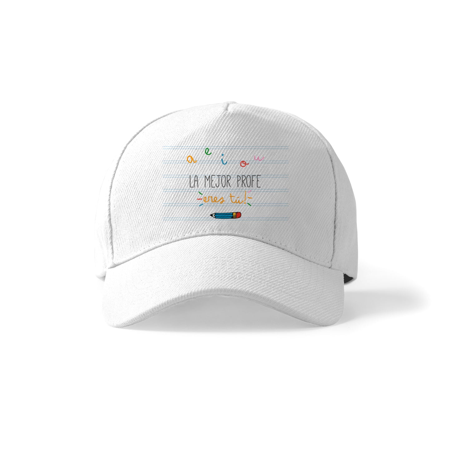 Gorra para profesora con frase “La mejor profe eres tú”
