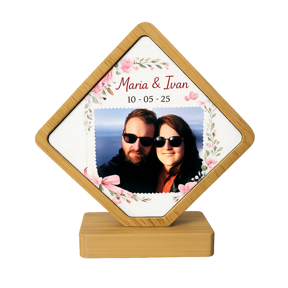 Marco personalizado con foto para parejas