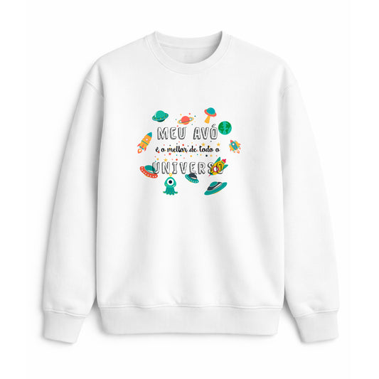 Sudadera avó mellor do universo con deseño divertido