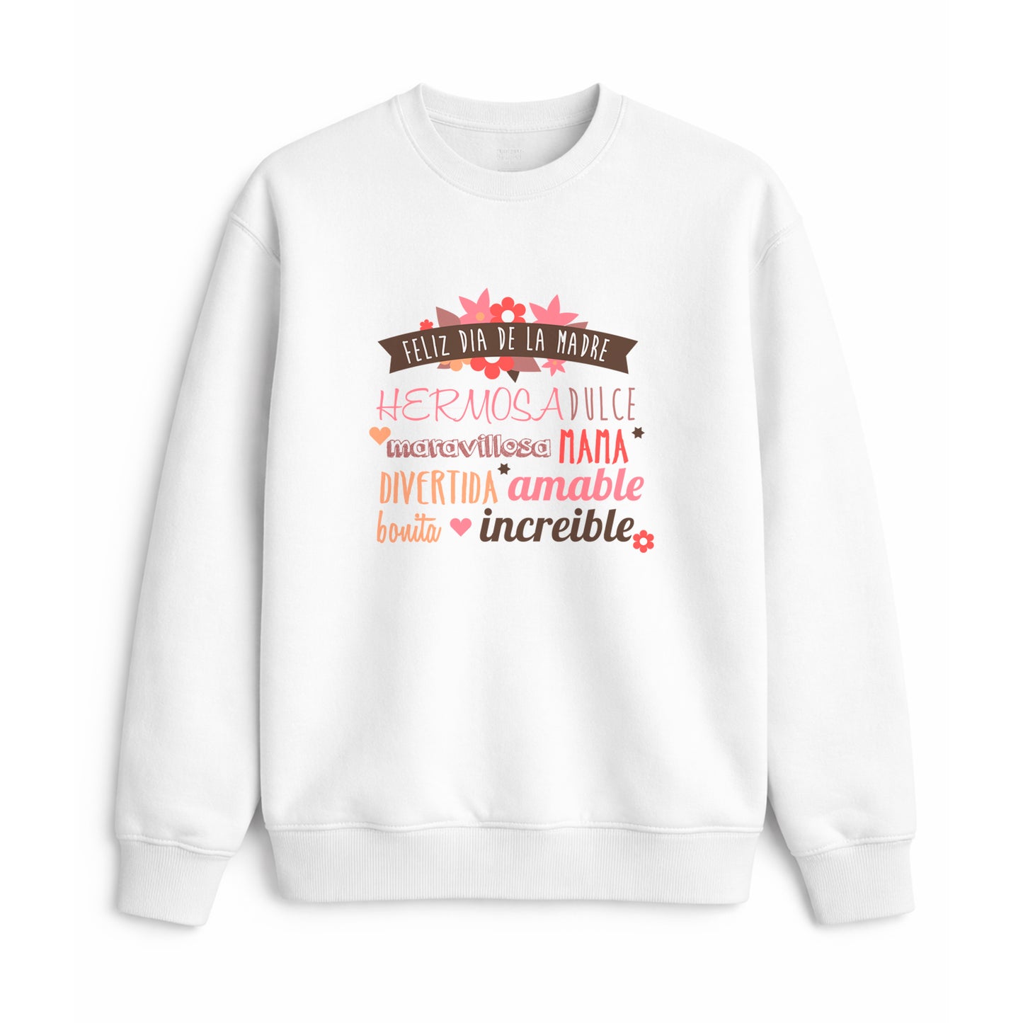 Sudadera bonita para mamá con mensaje Feliz Día de la Madre