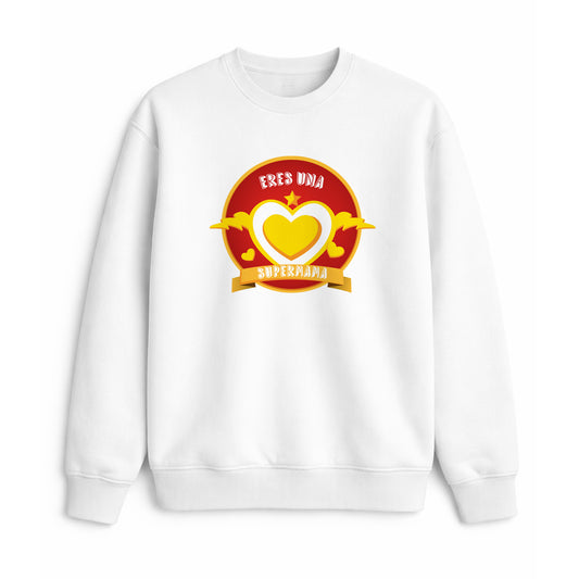 Sudadera con diseño Eres una supermamá