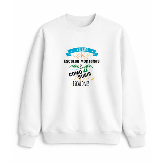 Sudadera escalar montañas contigo regalo pareja