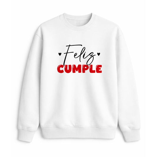 Sudadera feliz cumple minimalista regalo cumpleaños