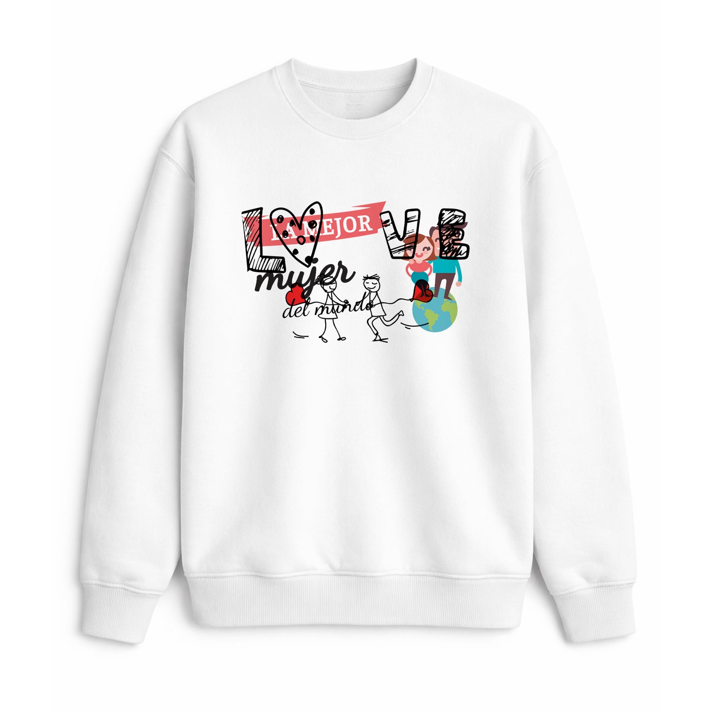 Sudadera love mejor mujer del mundo regalo original