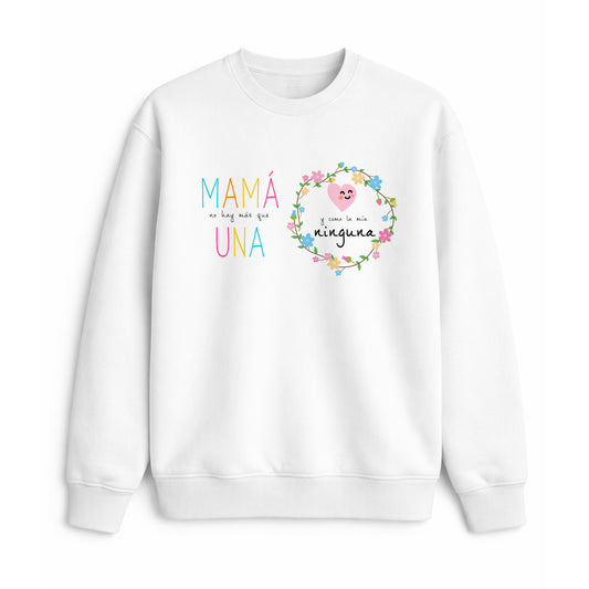 Sudadera para mamá con frase bonita y diseño floral