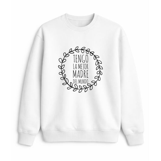 Sudadera para mamá con frase la mejor madre del mundo
