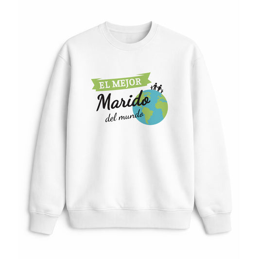 Sudadera el mejor marido del mundo familia regalo original