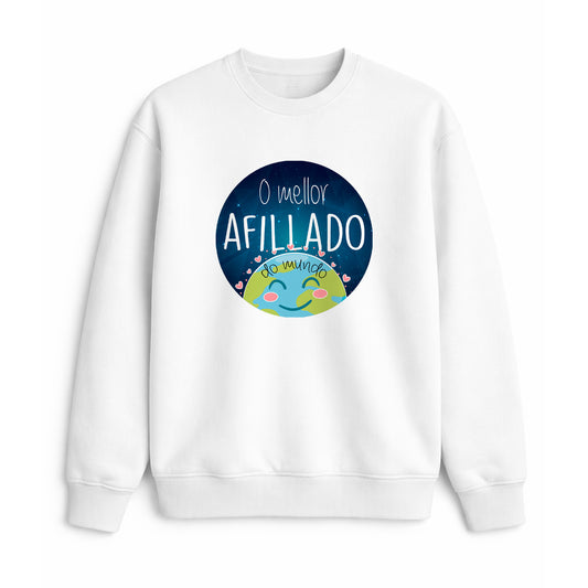 Sudadera o mellor afillado do mundo regalo infantil