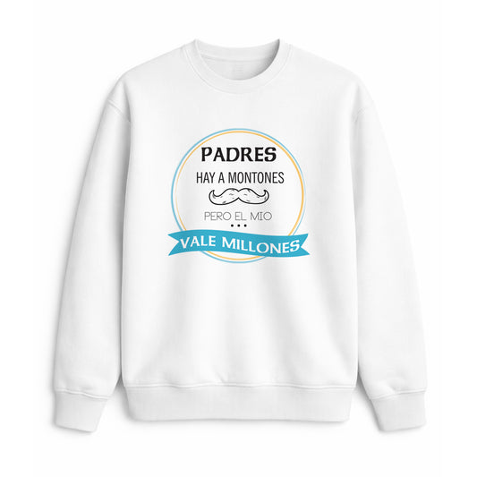 Sudadera para padre con frase vale millones