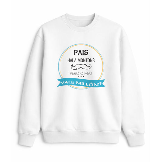 Sudadera para pai en gallego con frase vale millóns