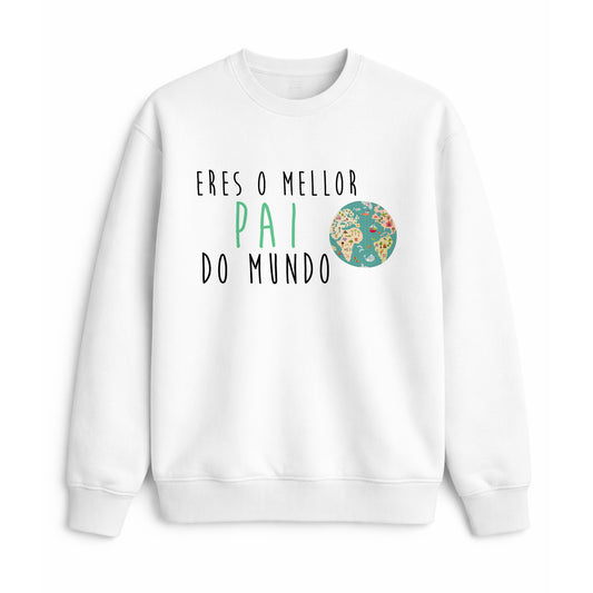 Sudadera para pai en gallego eres o mellor do mundo