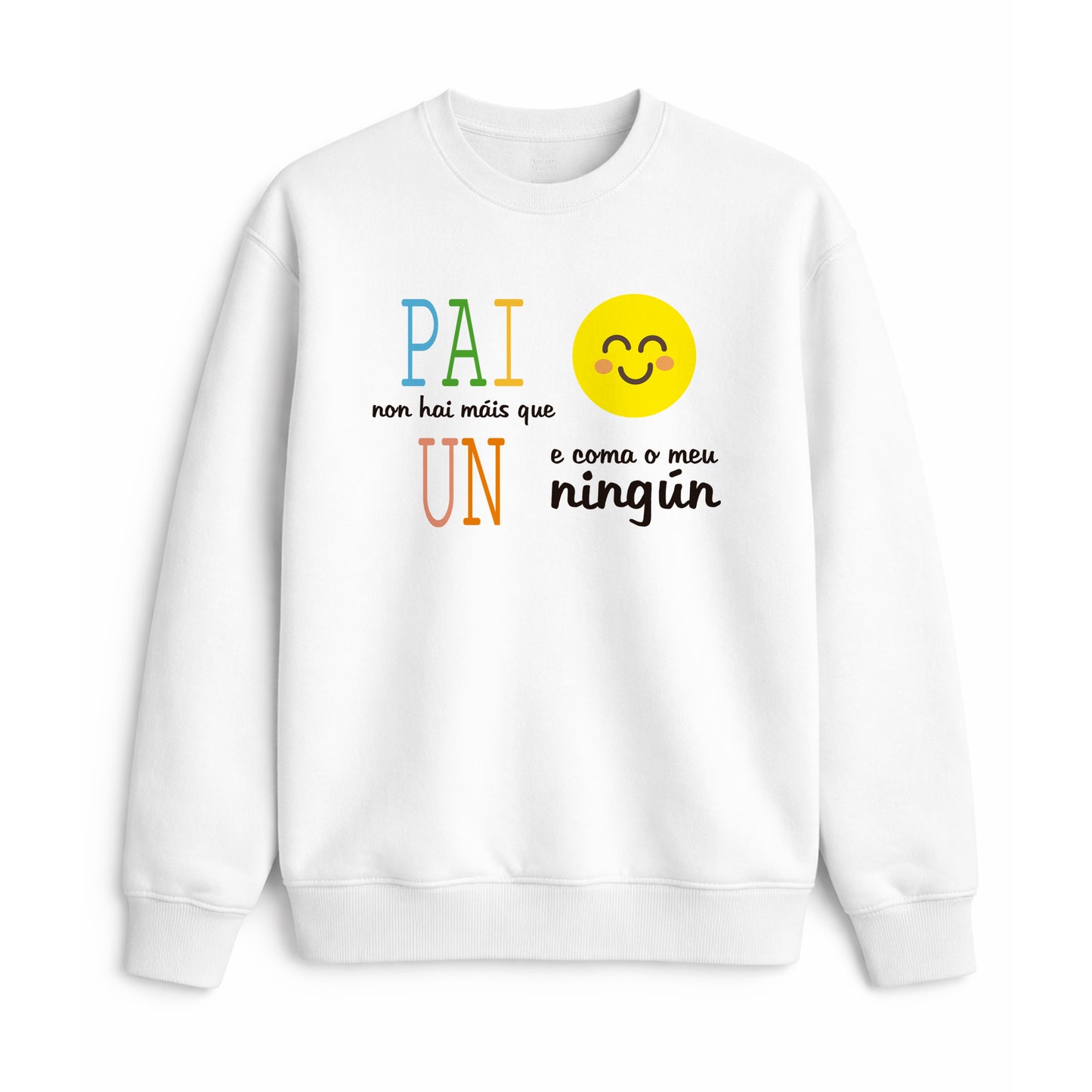 Sudadera para pai en gallego única y especial