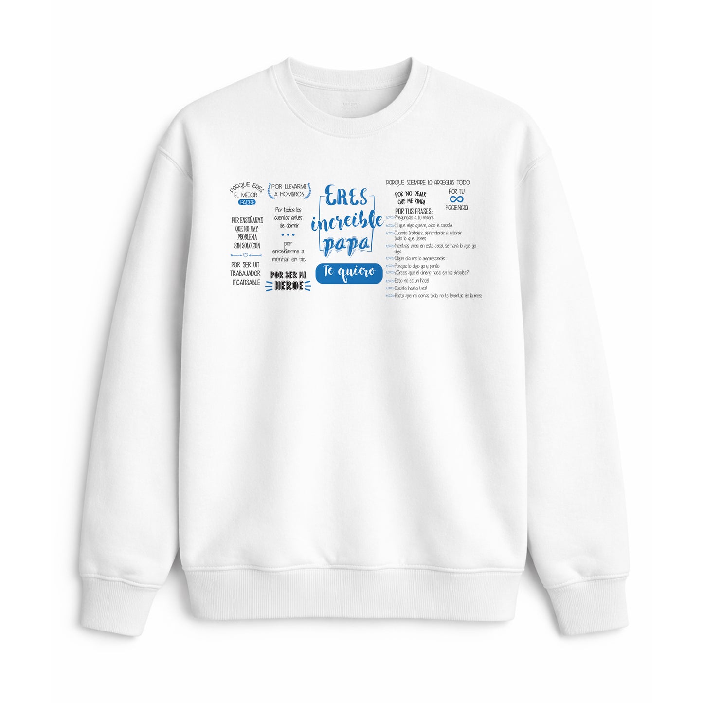 Sudadera para papá con mensaje eres increíble papá