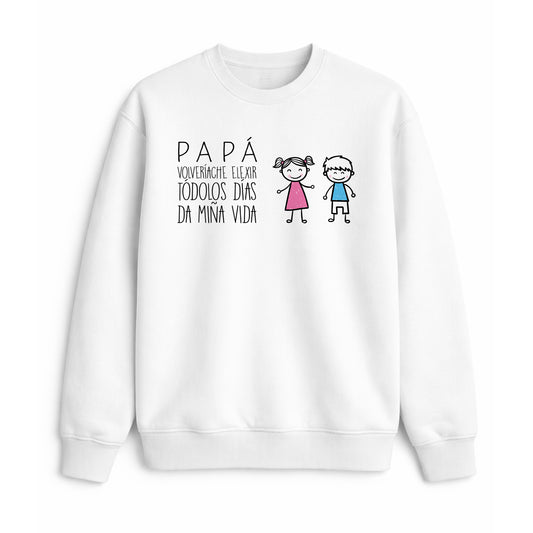 Sudadera para papá en gallego con frase volveríache elixir