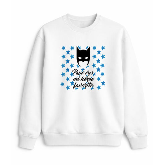 Sudadera para papá con frase mi héroe favorito