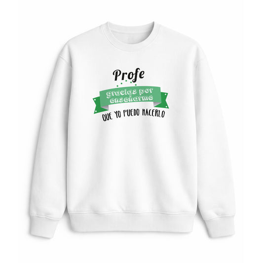 Sudadera profe gracias por enseñarme regalo elegante fin de curso