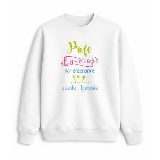 Sudadera profe gracias por enseñarme regalo profesor