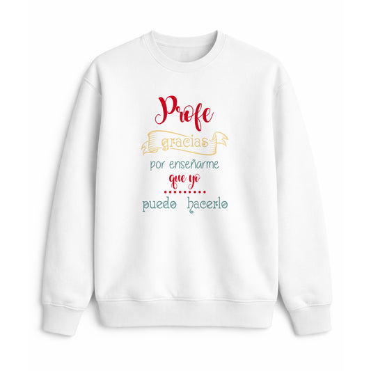 Sudadera profe gracias por enseñarme regalo fin de curso